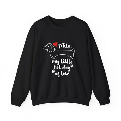 Sudadera personalizada con nombre de perro salchicha - Sudadera unisex 