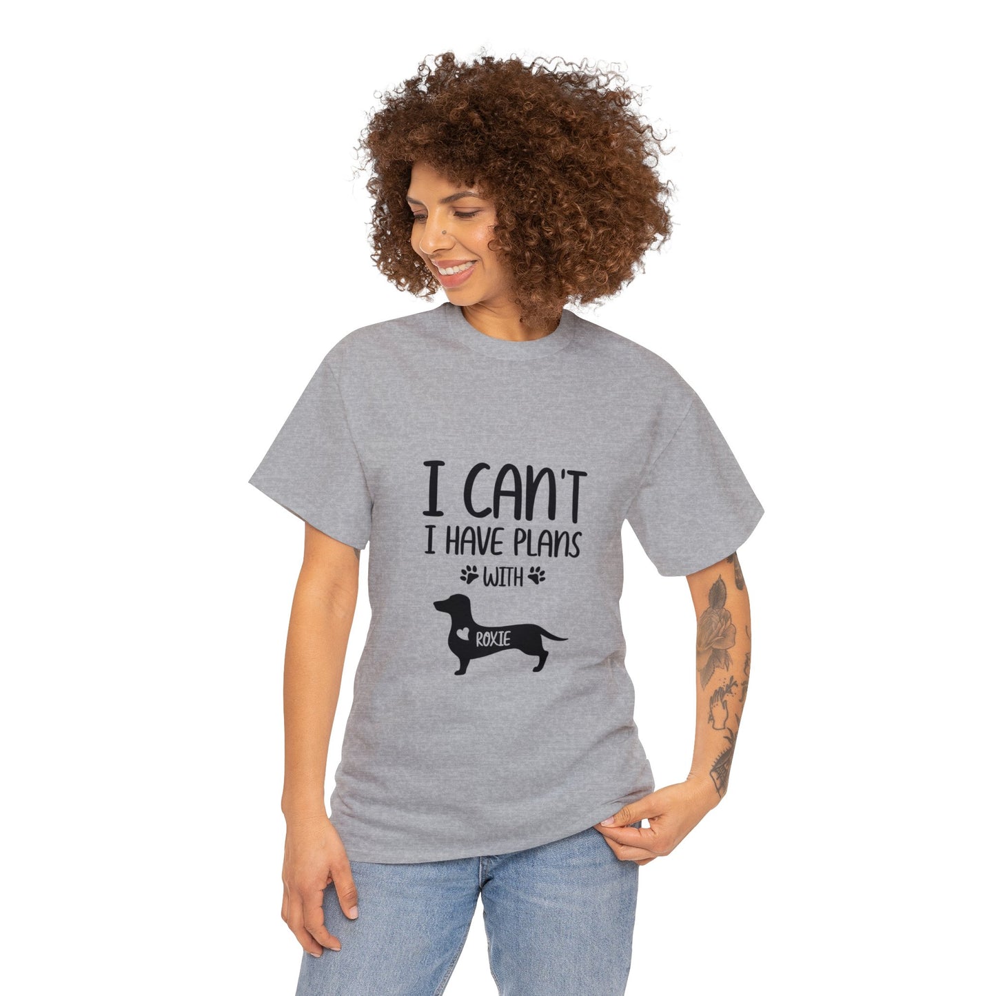 Custom T-shirt  with dachshund  Name