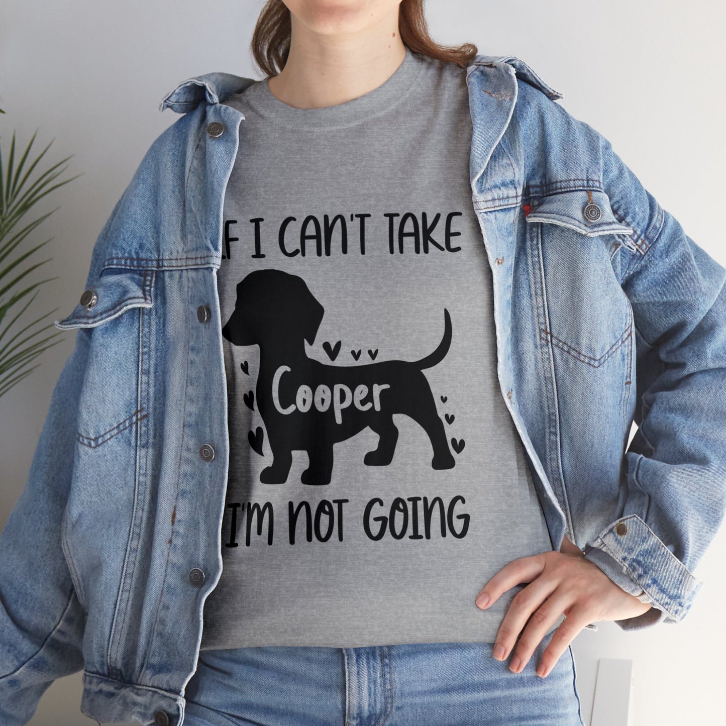 Im not going - Custom T-shirt  with dachshund  Name