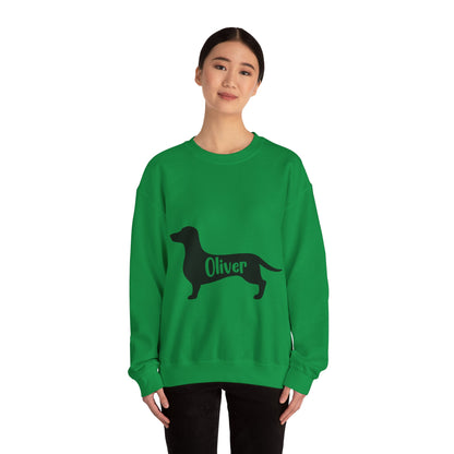 Custom Sweatshirt  with dachshund Name  -  Unisex Sweatshirt
