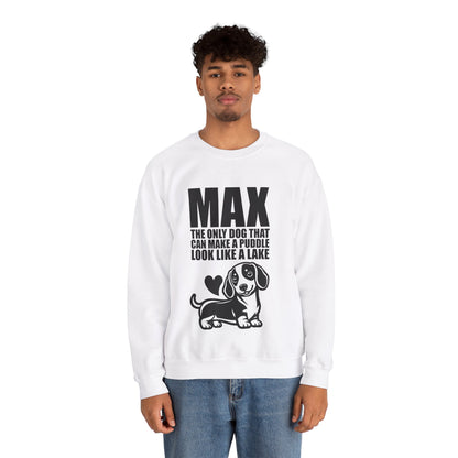 Custom Sweatshirt  with dachshund Name  -  Unisex Sweatshirt