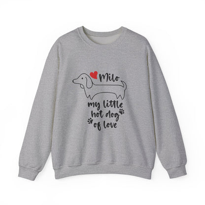 Sudadera personalizada con nombre de perro salchicha - Sudadera unisex 