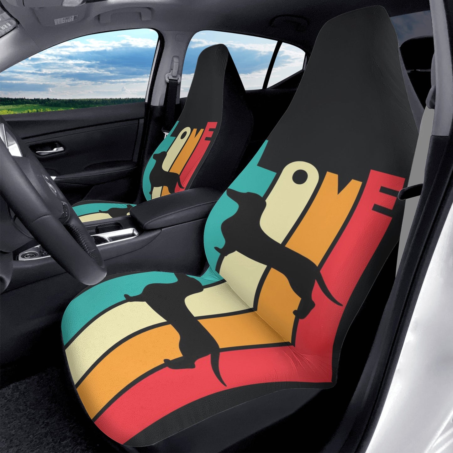 Mabel - Car seat covers (2 pcs) for Dachshund Lovers