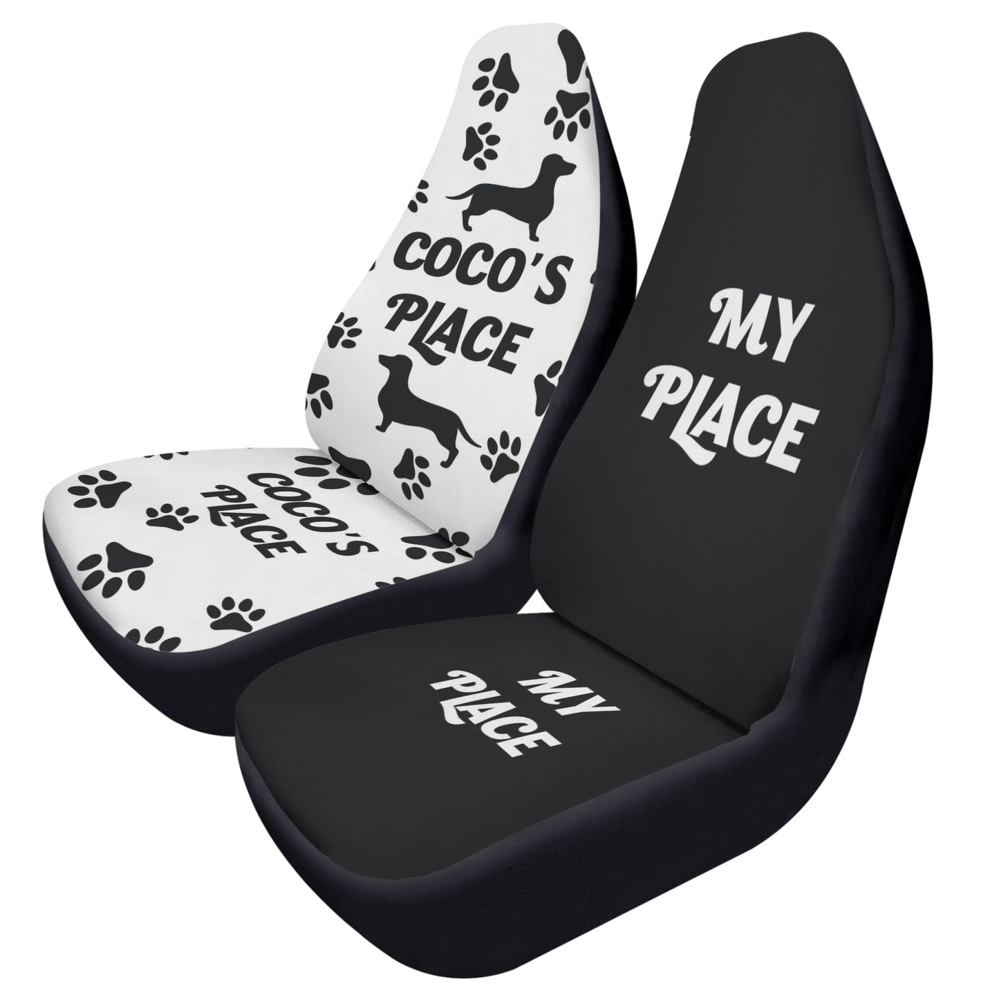 Custom Car Seat Cover with Dachshunds Name - Car Seat Cover (2 pcs)