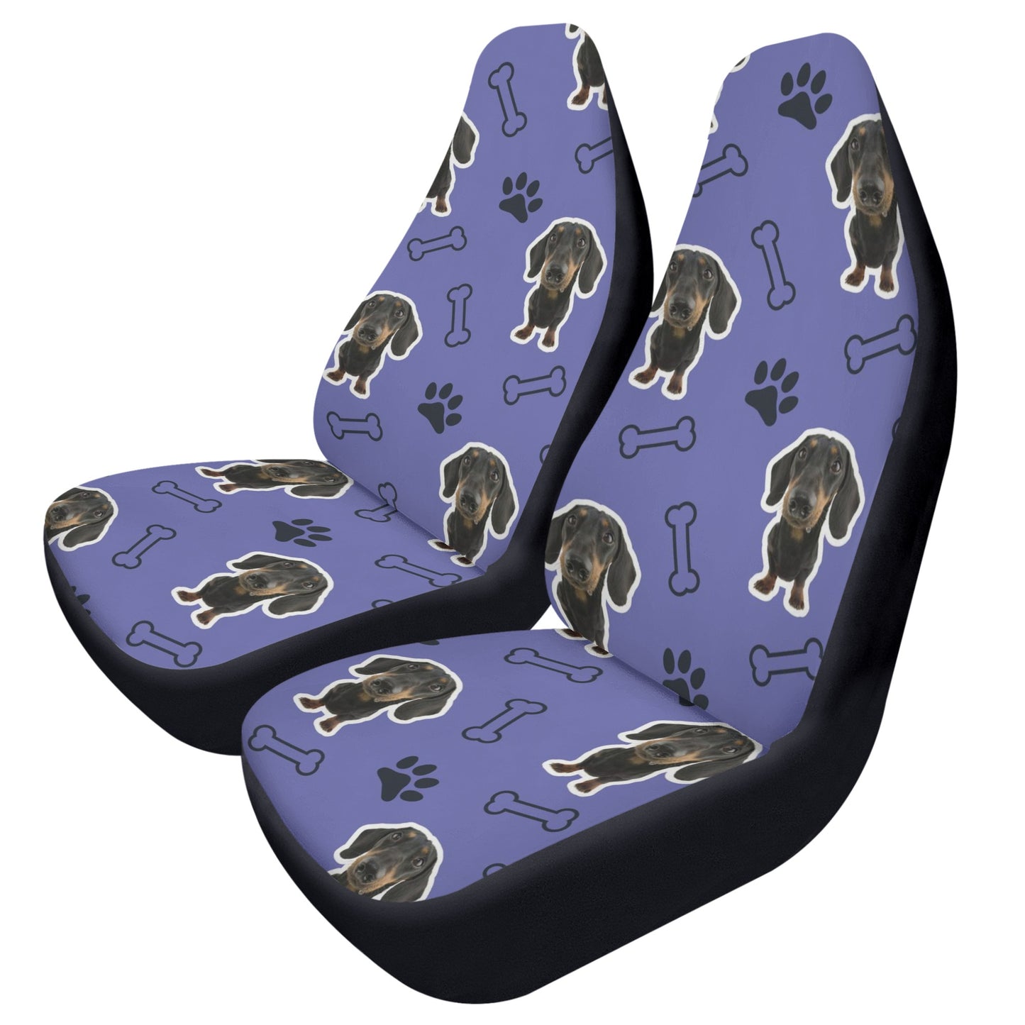 Custom  Car seat cover with Dachshund's Image - Car seat covers (2 pcs)