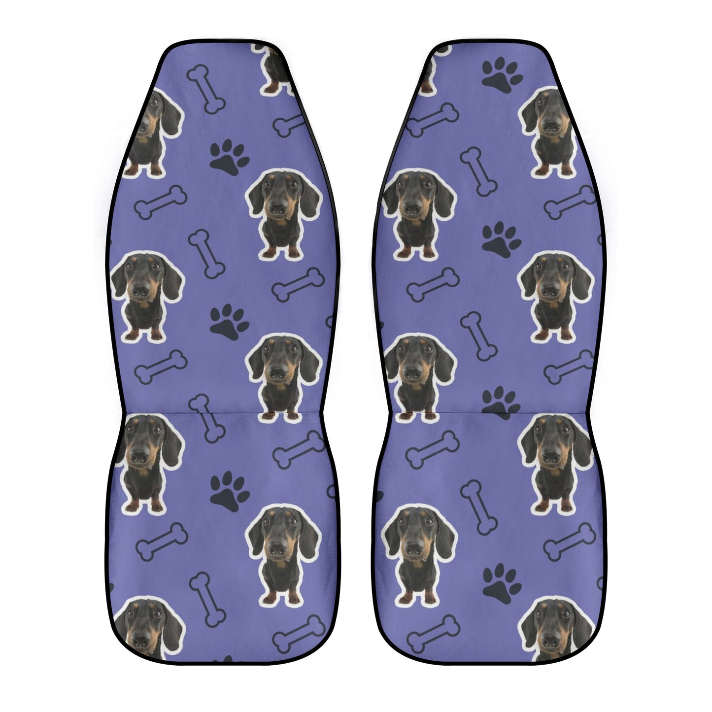 Custom  Car seat cover with Dachshund's Image - Car seat covers (2 pcs)