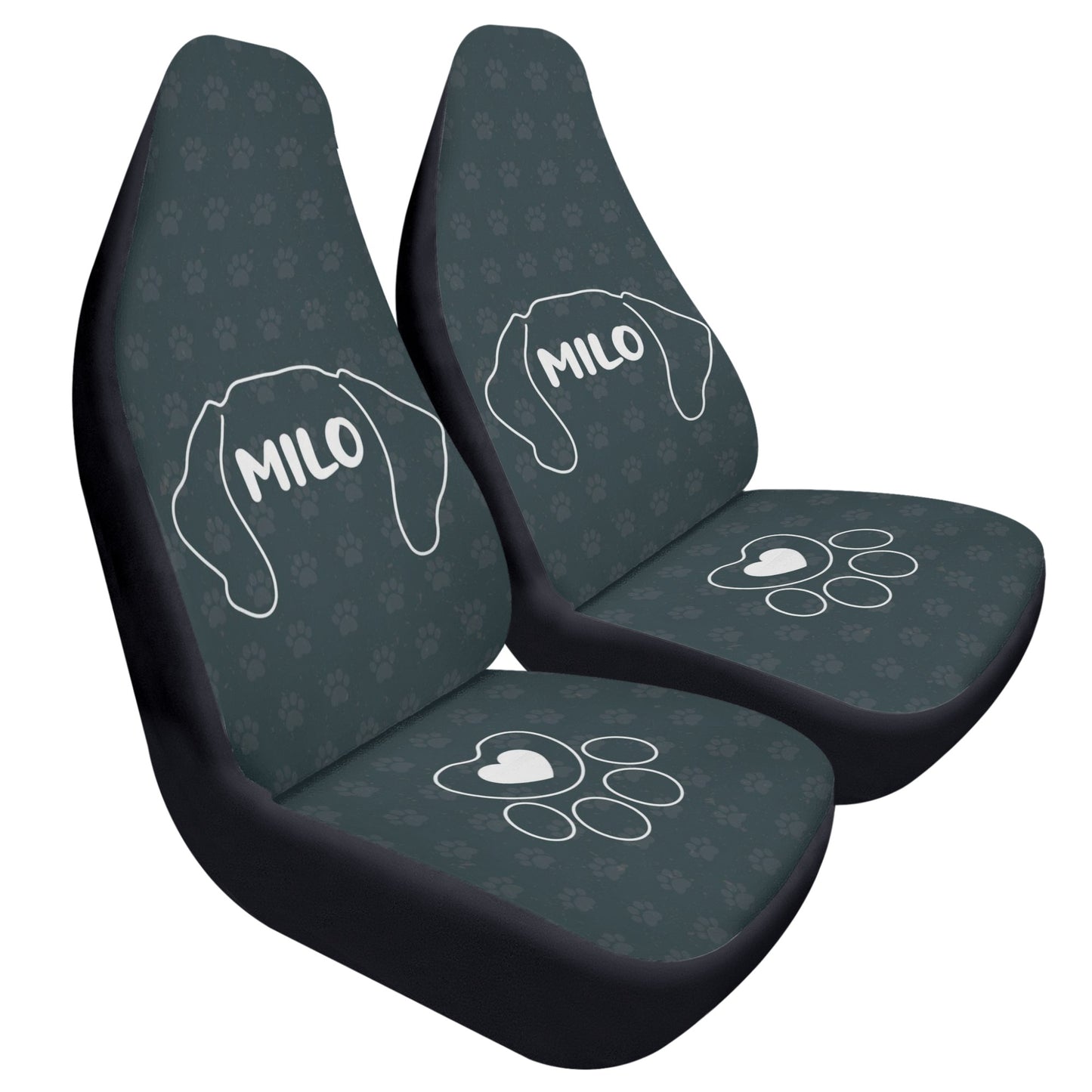 Custom Car Seat Cover with Dachshunds Name - Car Seat Cover (2 pcs)