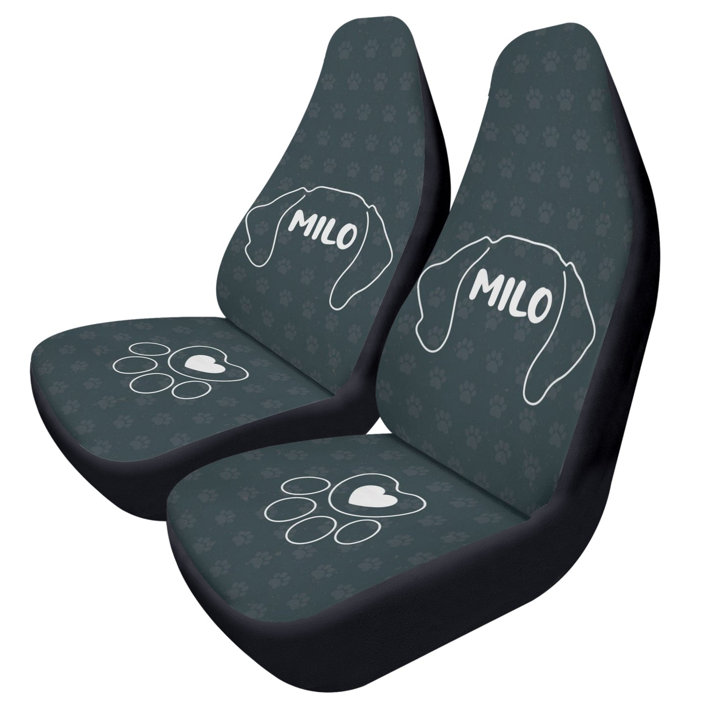 Custom Car Seat Cover with Dachshunds Name - Car Seat Cover (2 pcs)