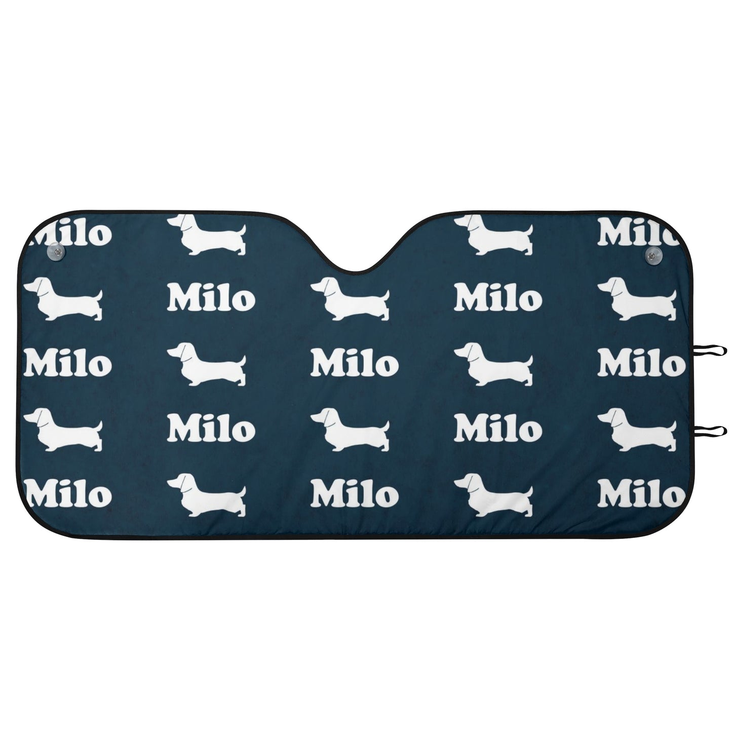 Custom Car Auto Sun Shade with dachshunds Name - Car Auto Sun Shade