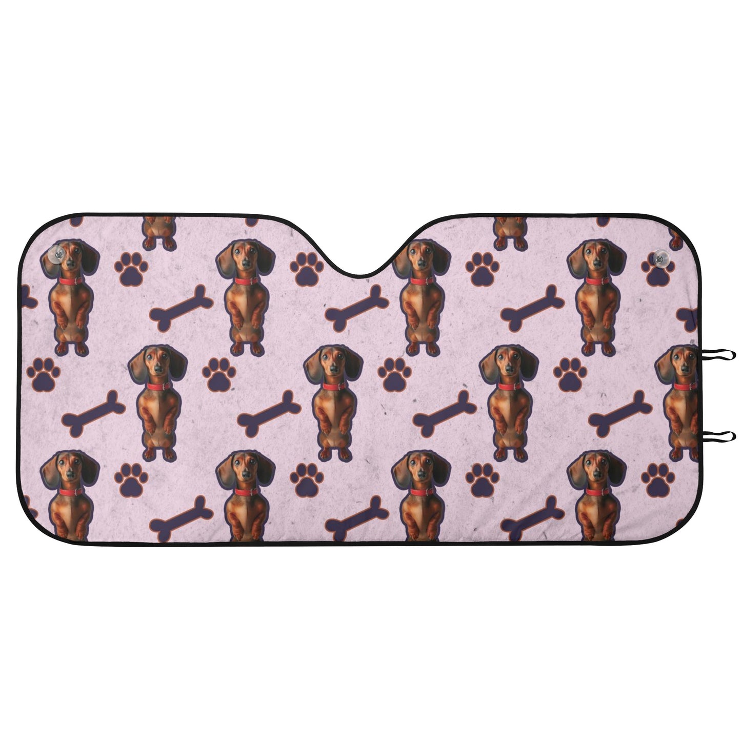 Custom car sun shade  with Dachshund  Photo