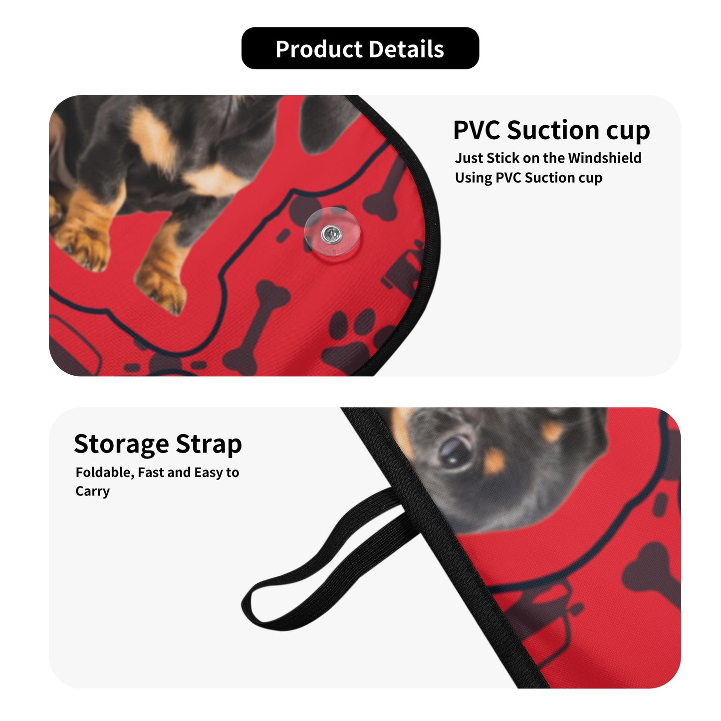 Custom car sun shade with Dachshund Photo