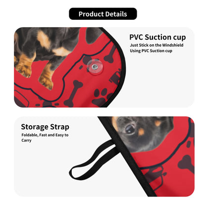 Custom car sun shade with Dachshund Photo