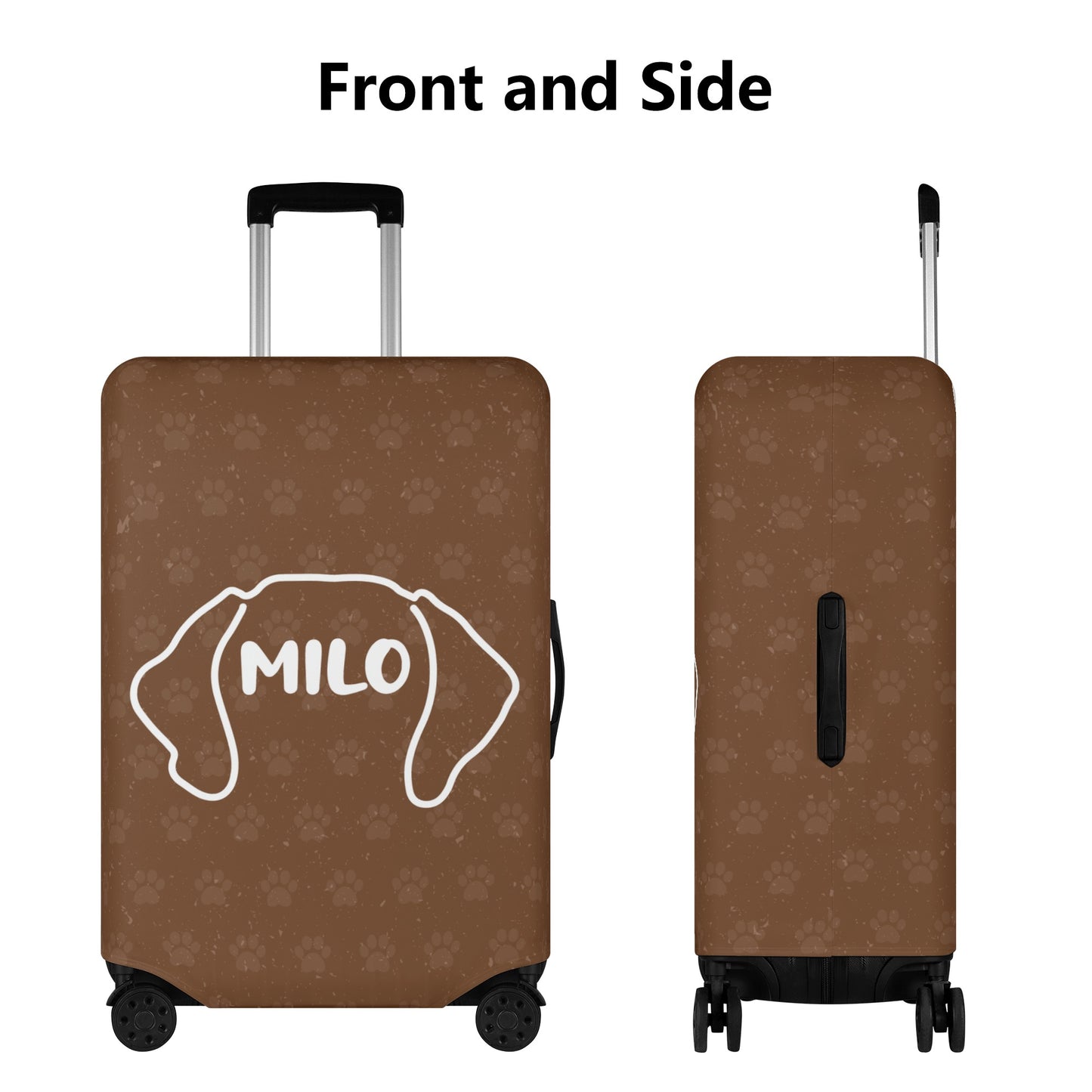 Personalized Luggage Cover with Dachshund Name - Luggage Cover