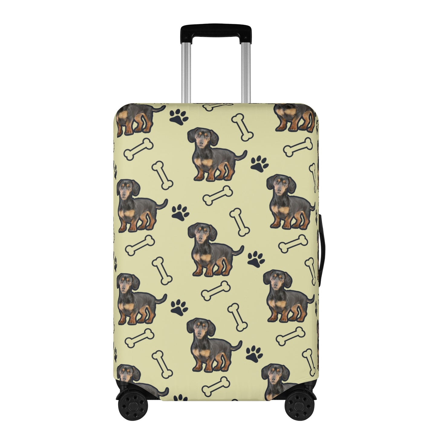 Custom Luggage Cover with Dachshund picture