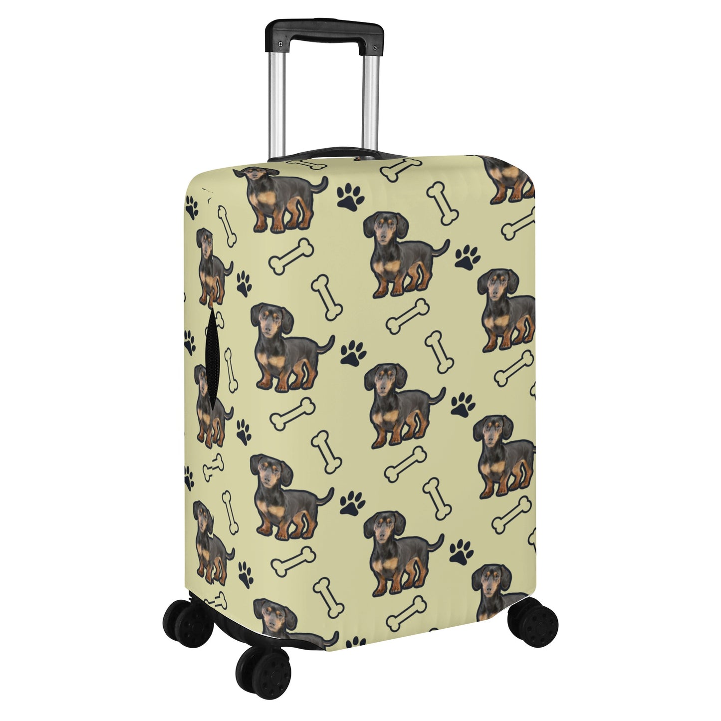 Custom Luggage Cover with Dachshund picture