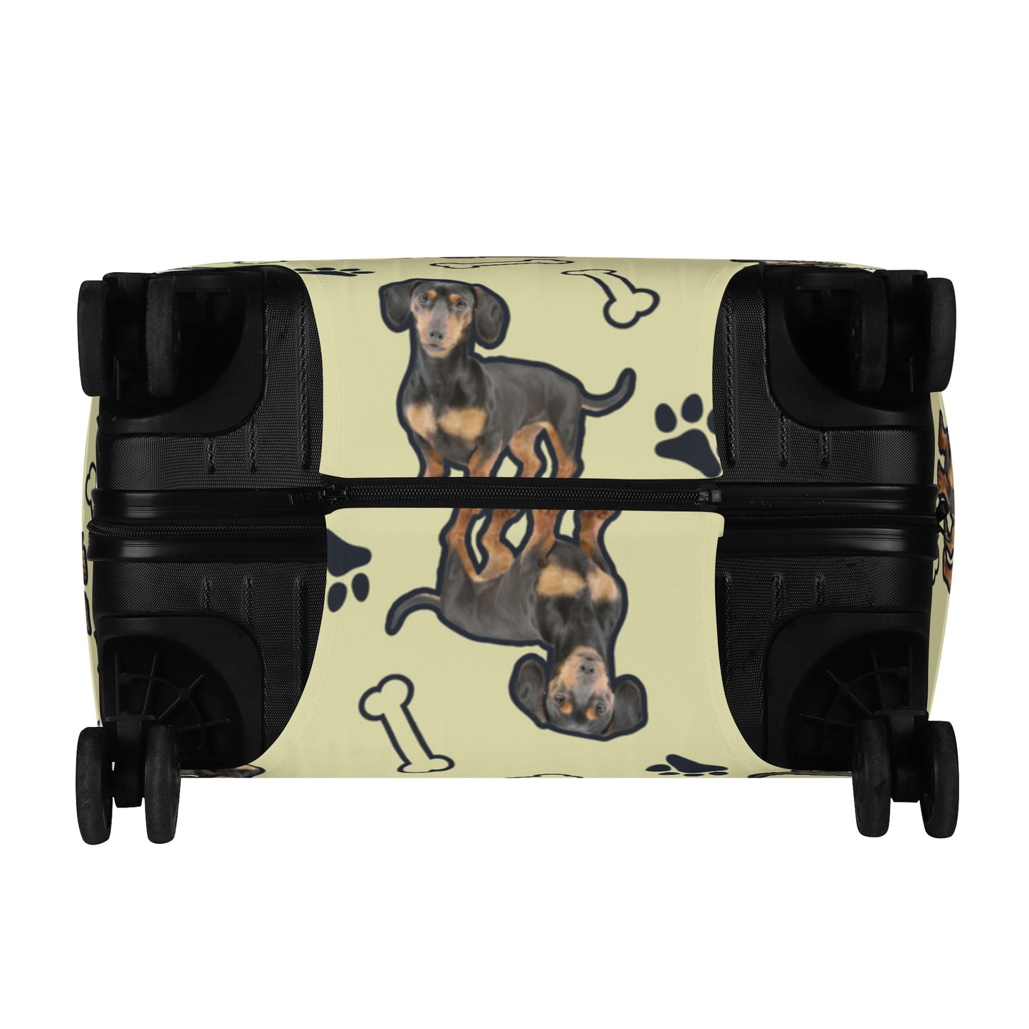 Custom Luggage Cover with Dachshund picture