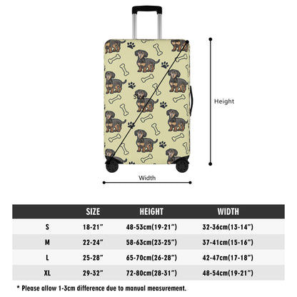 Funda de equipaje personalizada con imagen de Dachshund