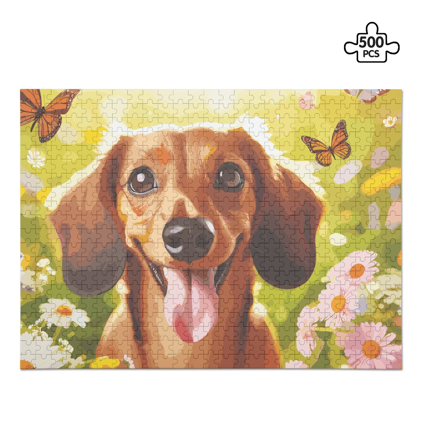 Personalized  Puzzle  with Dachshund Picture - Puzzle