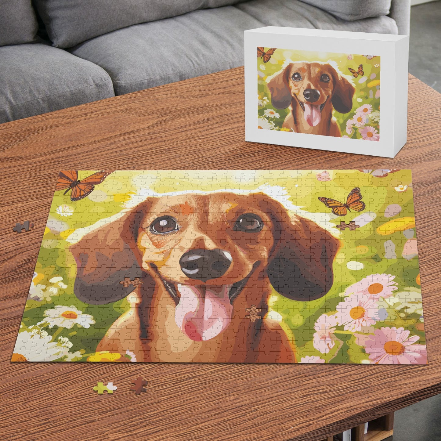 Personalized  Puzzle  with Dachshund Picture - Puzzle