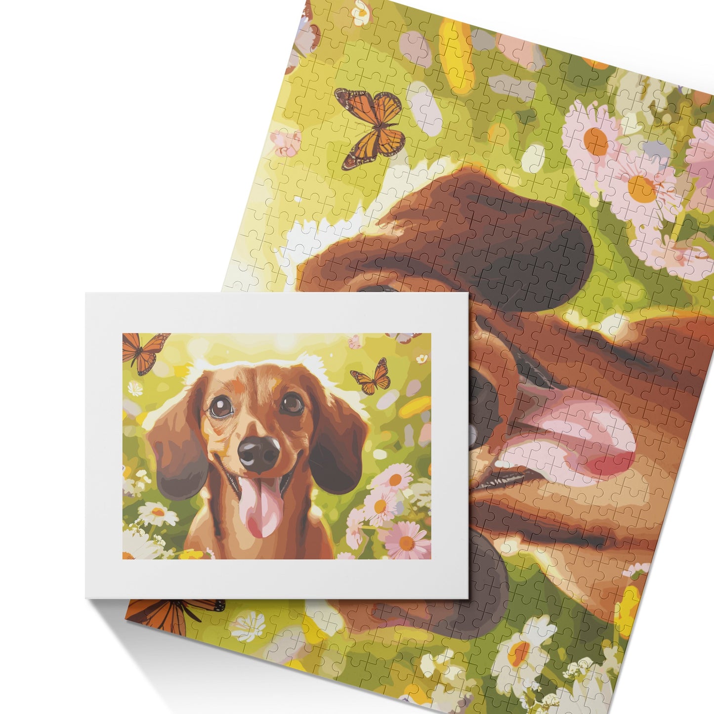 Personalized  Puzzle  with Dachshund Picture - Puzzle