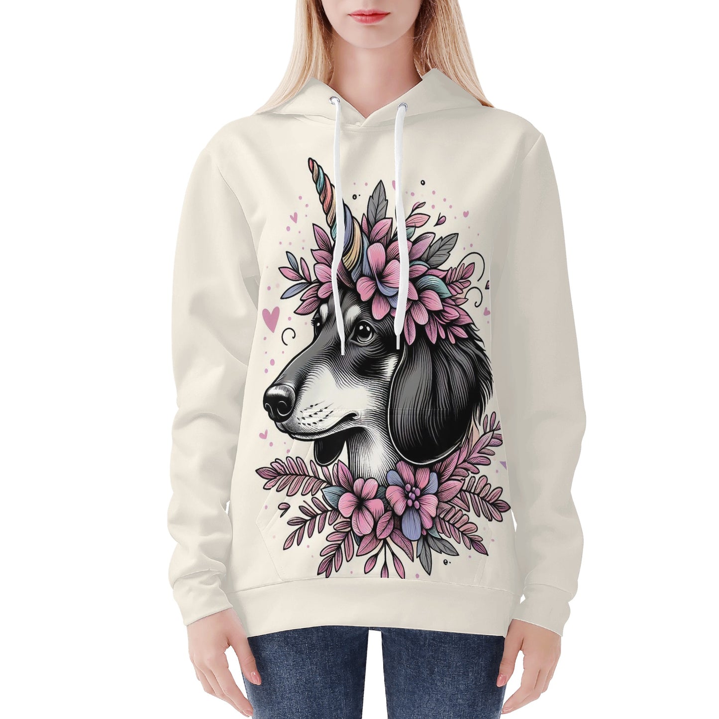 Clara -  All Over Print Hoodie