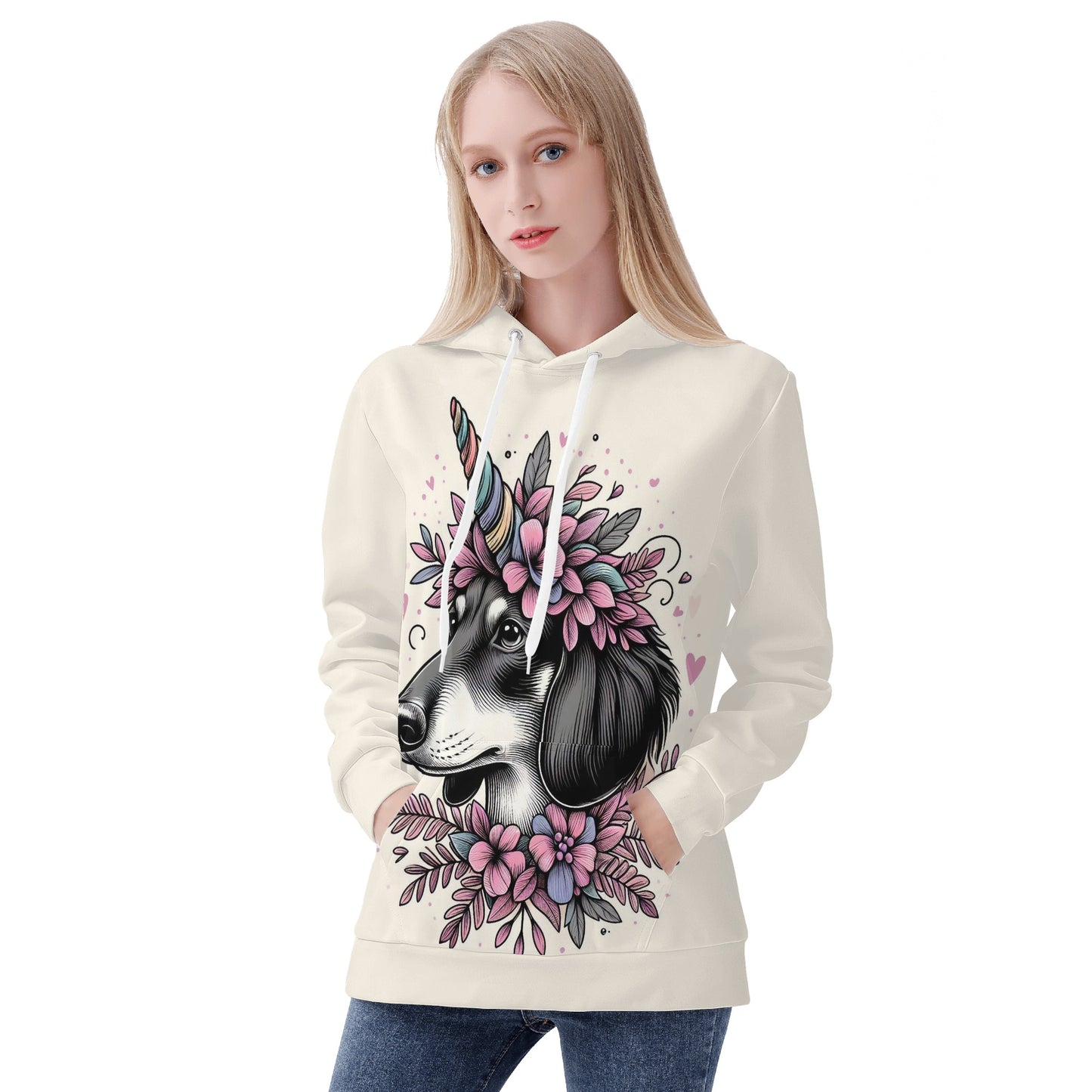 Clara -  All Over Print Hoodie