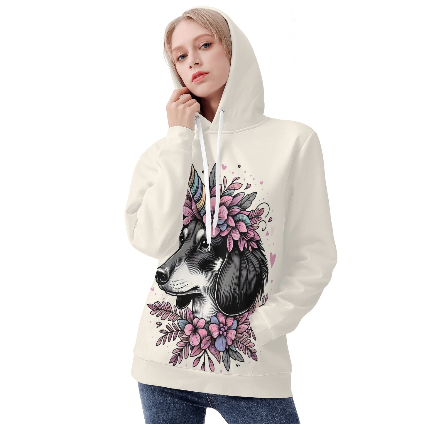 Clara - Sudadera con capucha y estampado integral