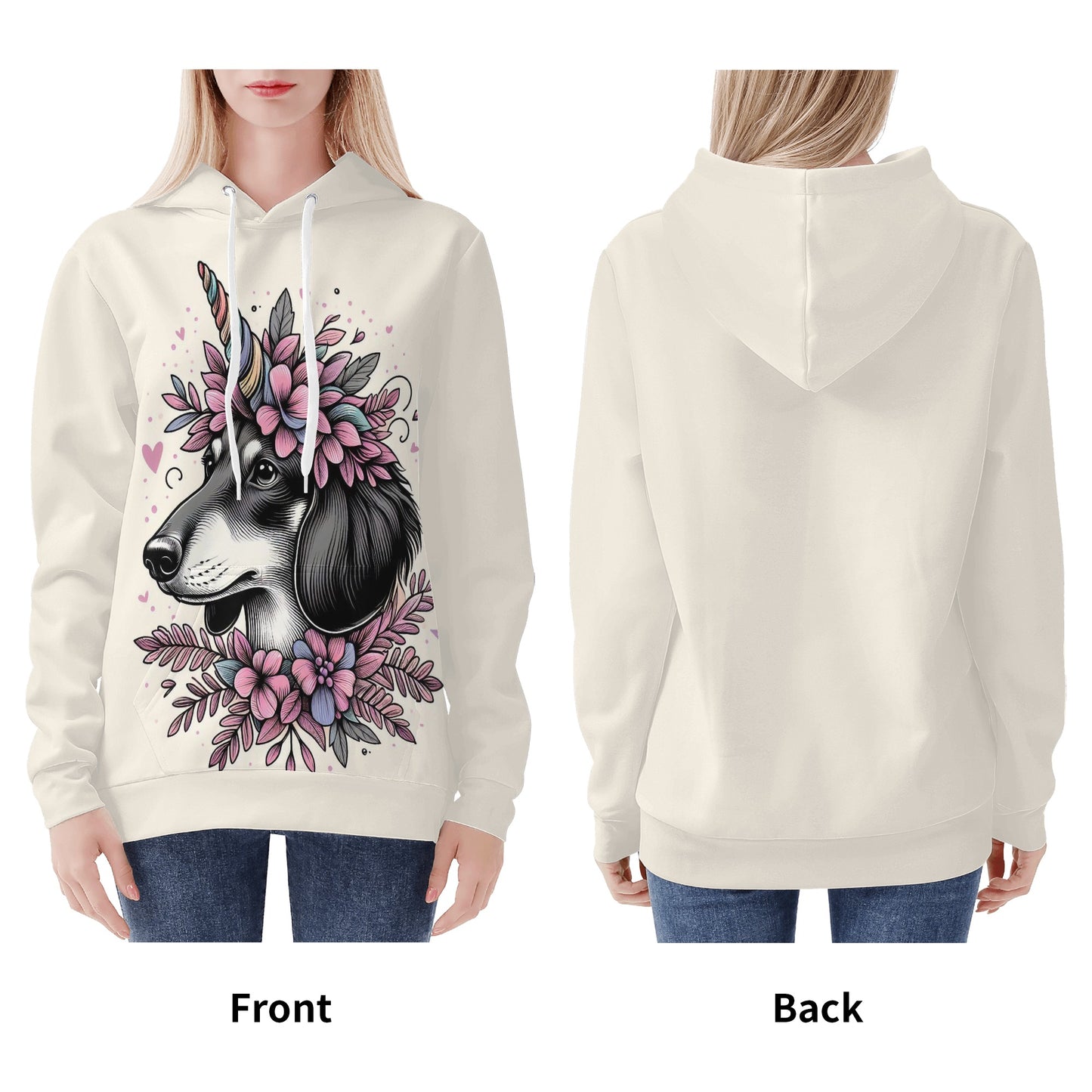 Clara -  All Over Print Hoodie