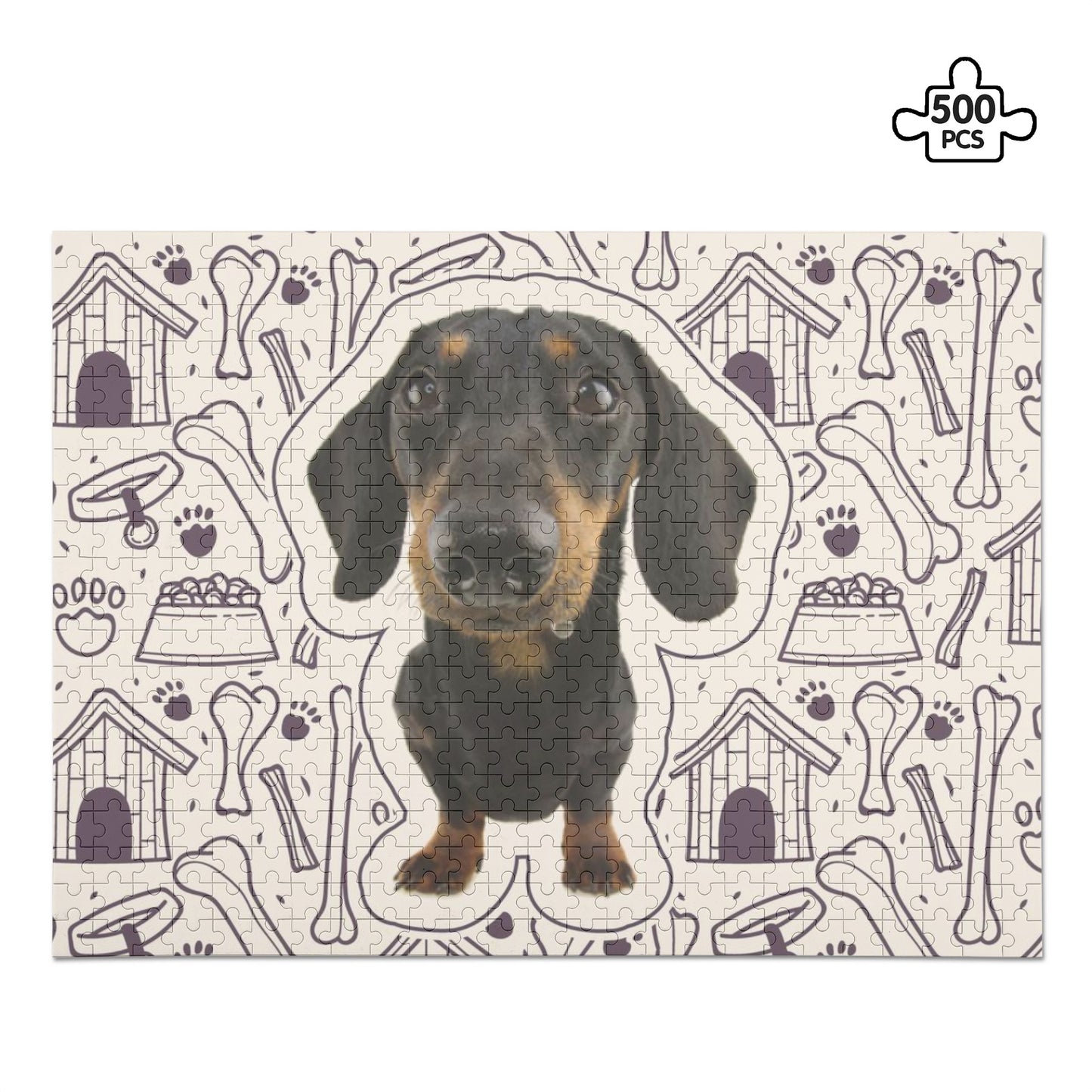 Personalized  Puzzle  with Dachshund Picture - Puzzle