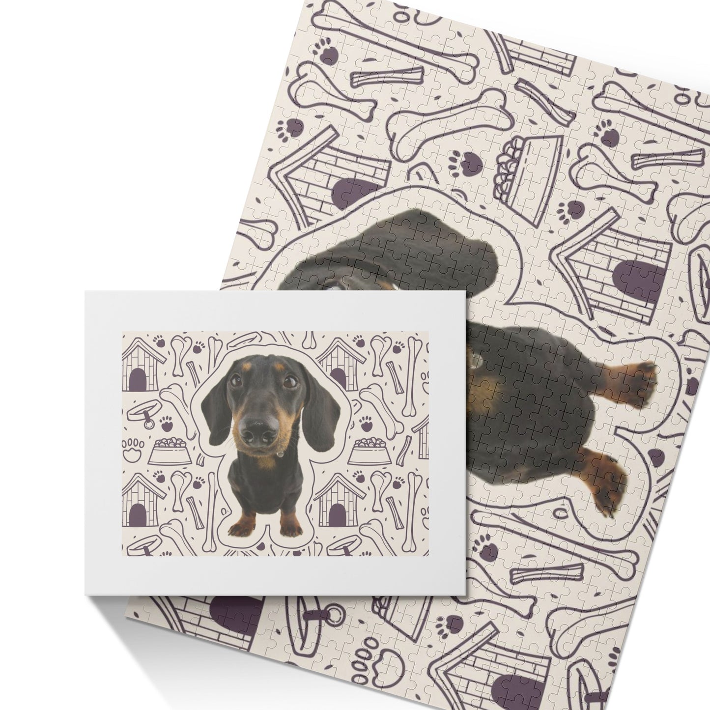 Personalized  Puzzle  with Dachshund Picture - Puzzle