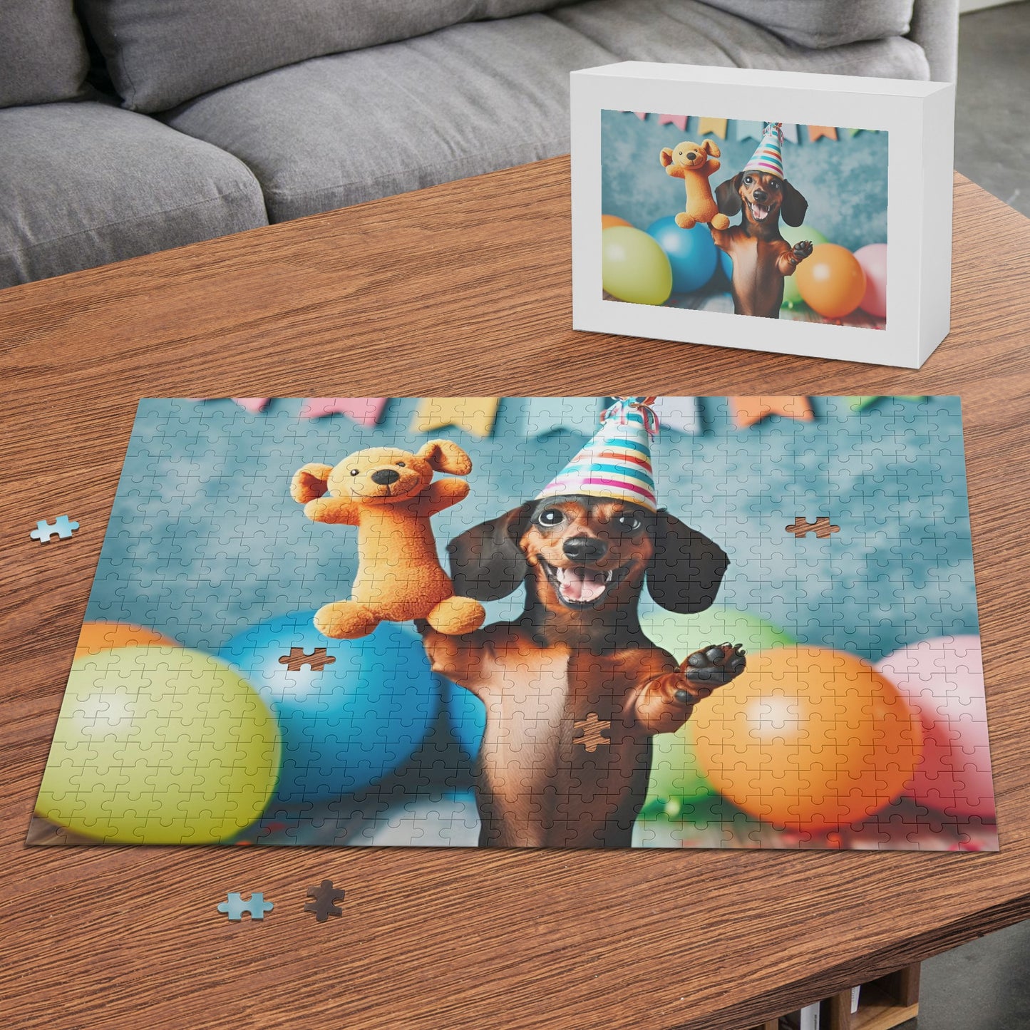 Personalized  Puzzle  with Dachshund Picture - Puzzle