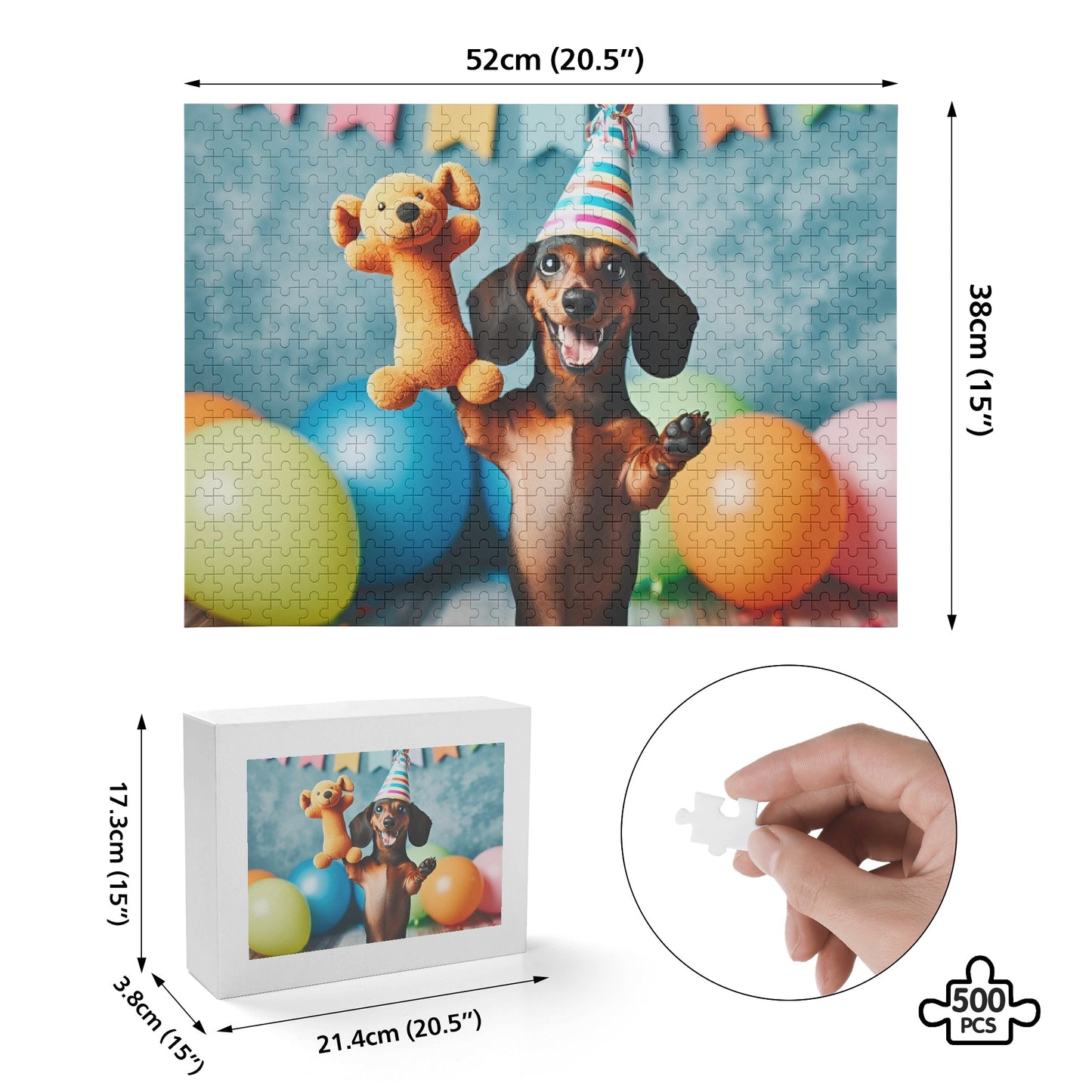 Personalized  Puzzle  with Dachshund Picture - Puzzle