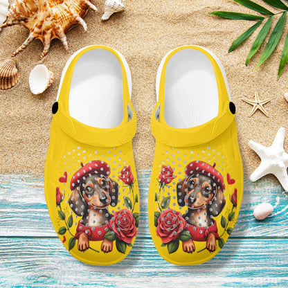 Thimble - Zuecos huecos de verano para amantes de los perros salchicha