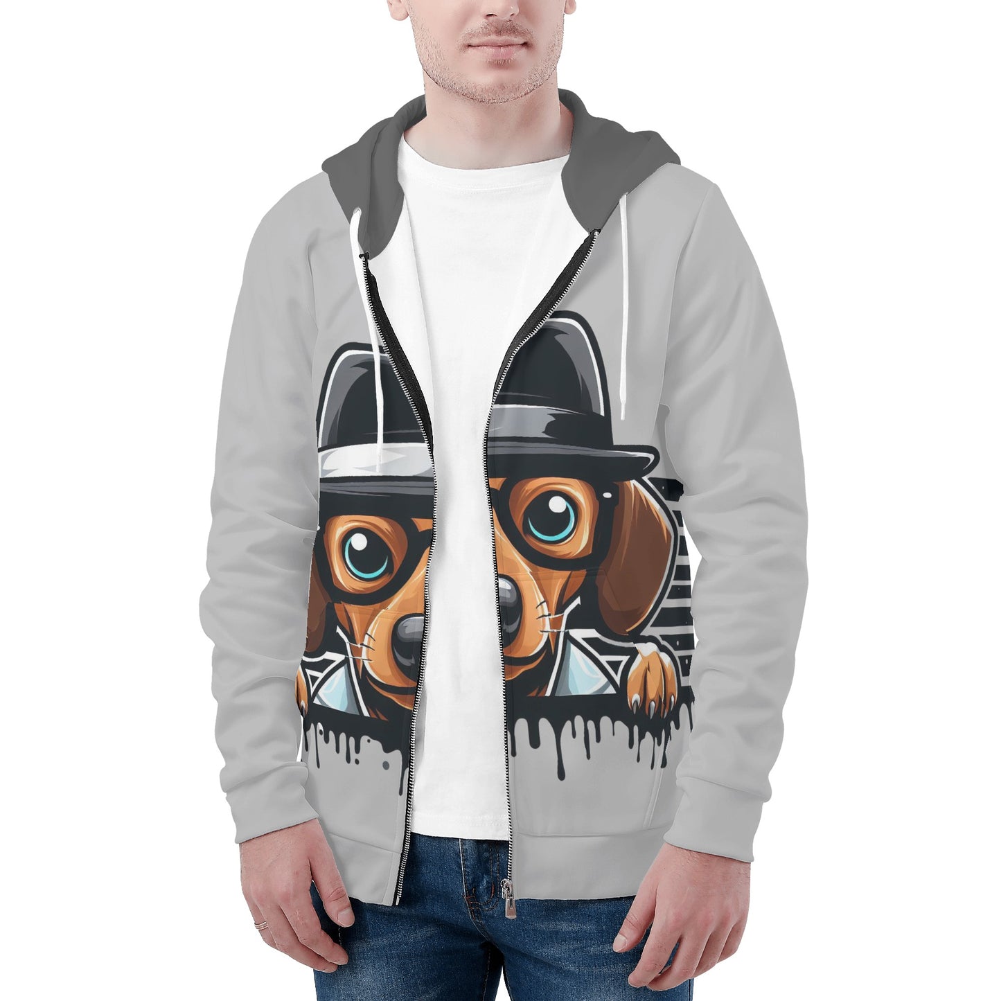 Molly - All Over Print Zip Up Hoodie