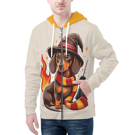 Riley - All Over Print Zip Up Hoodie