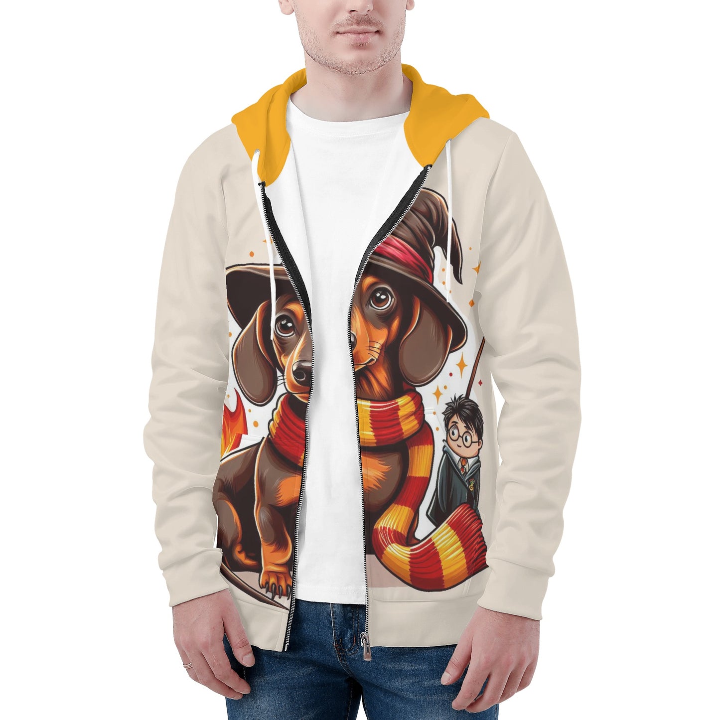 Riley - All Over Print Zip Up Hoodie