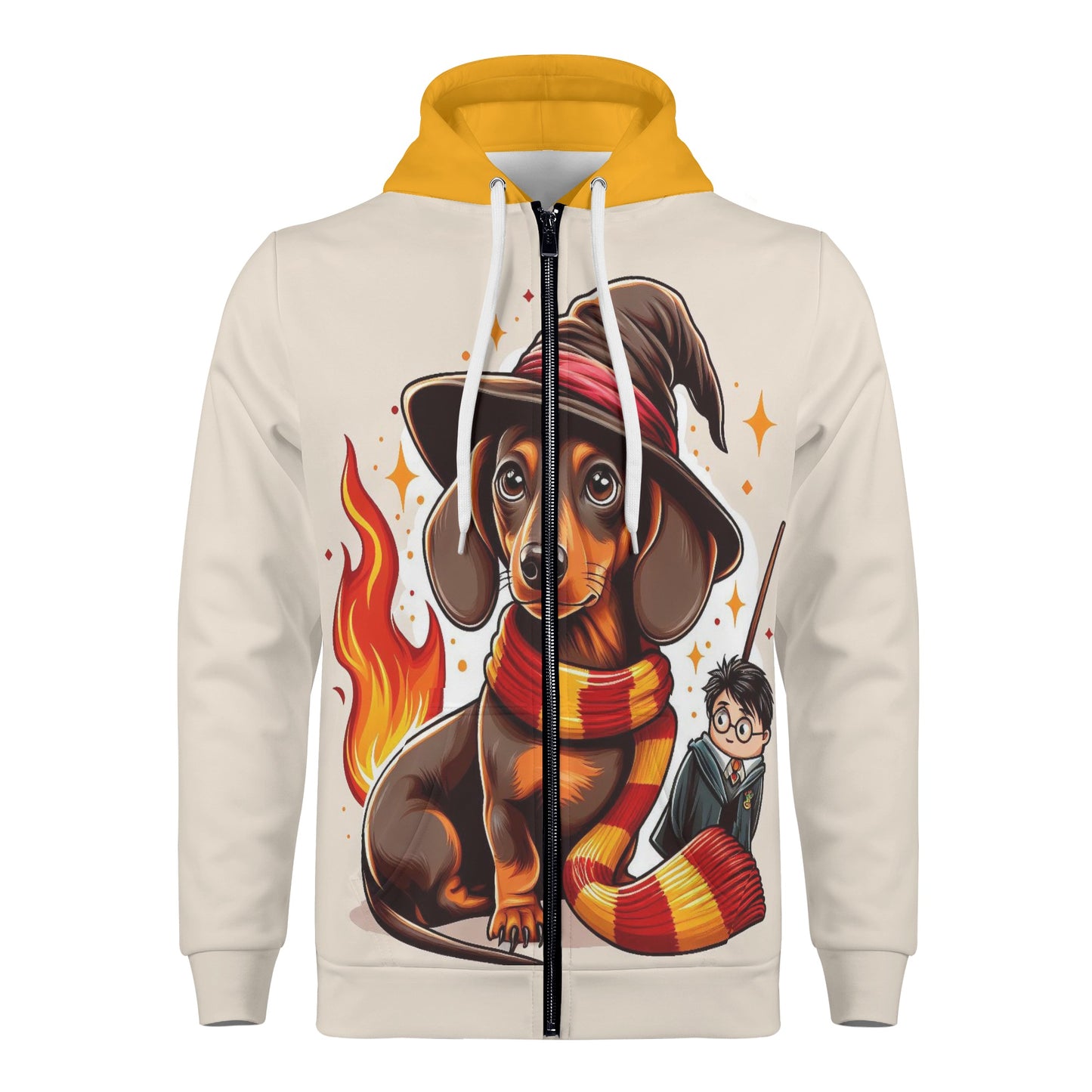 Riley - All Over Print Zip Up Hoodie