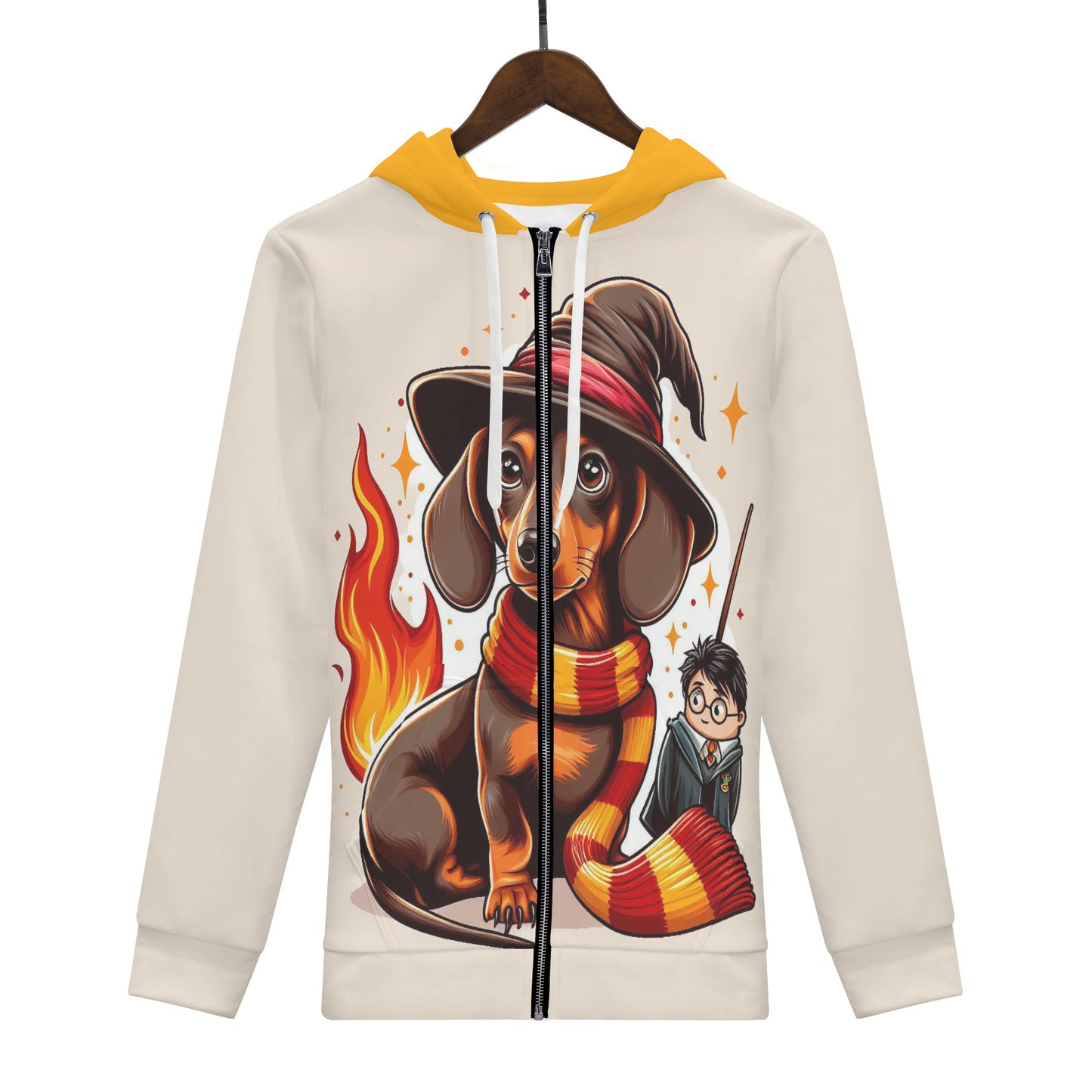 Riley - All Over Print Zip Up Hoodie