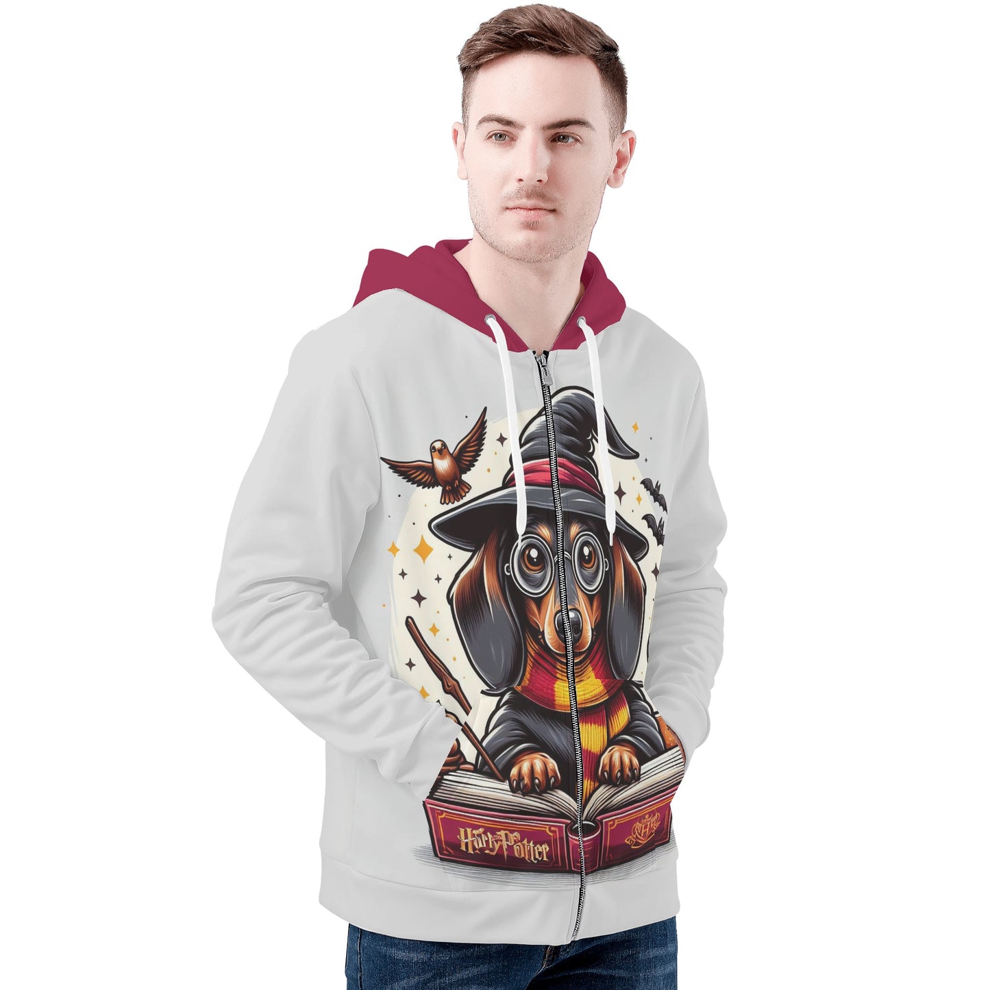 Winnie - All Over Print Zip Up Hoodie