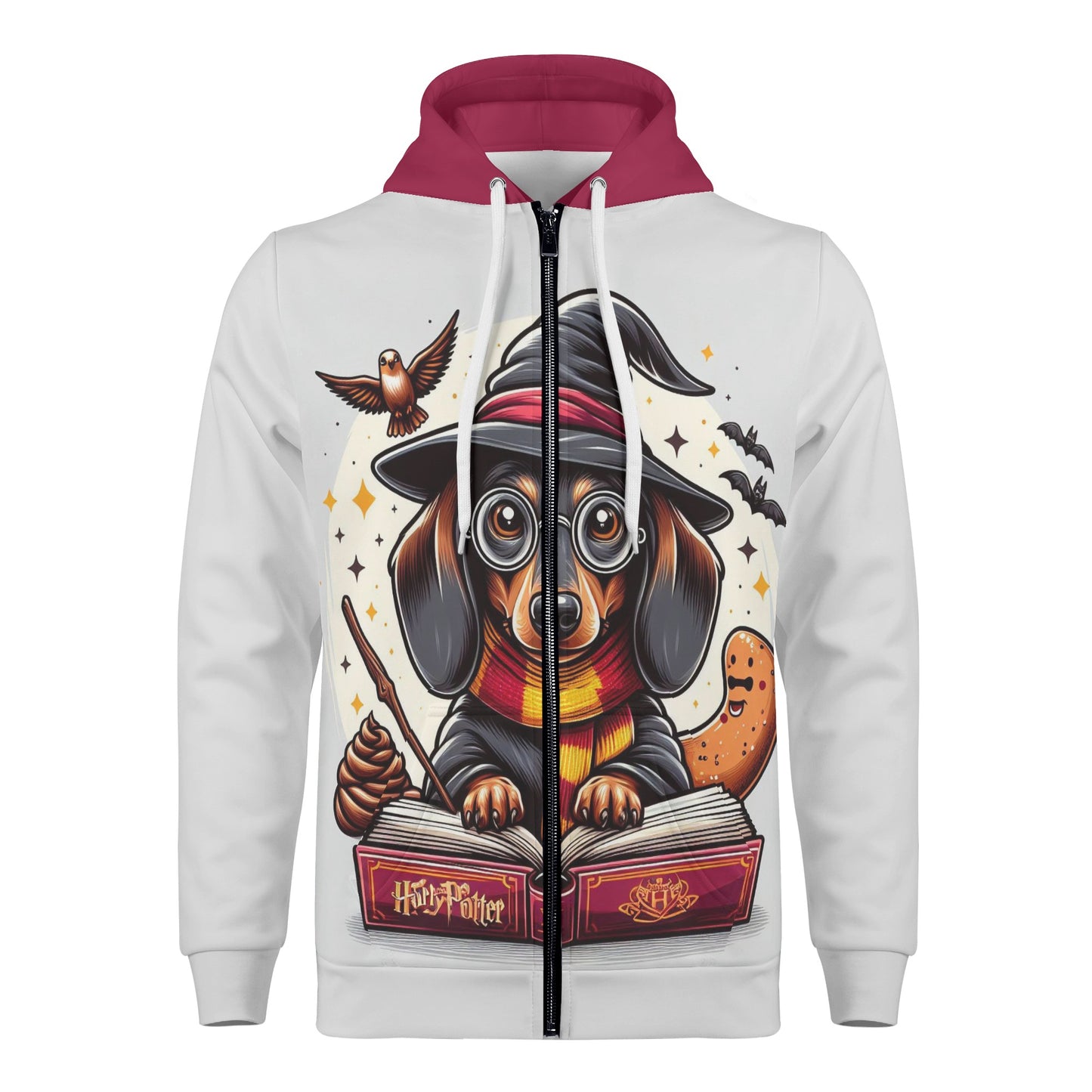 Winnie - All Over Print Zip Up Hoodie