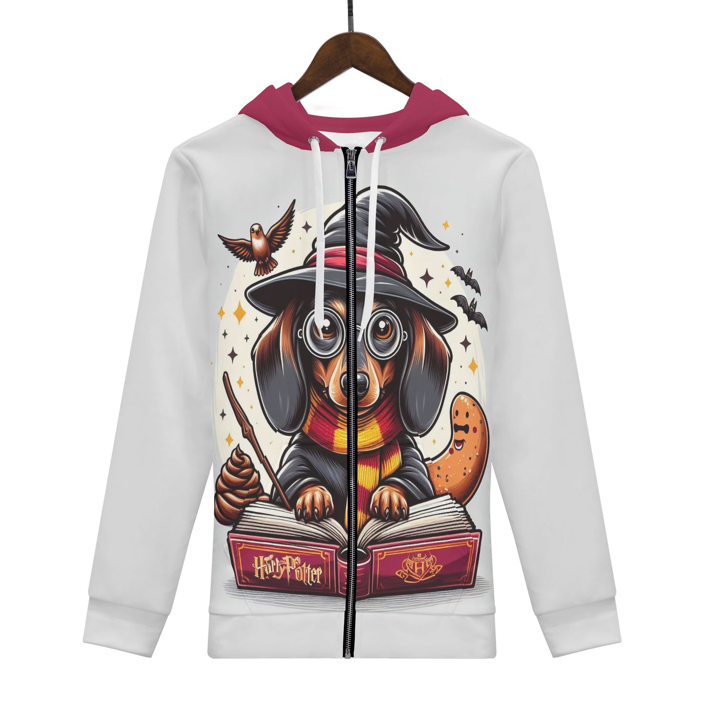 Winnie - All Over Print Zip Up Hoodie