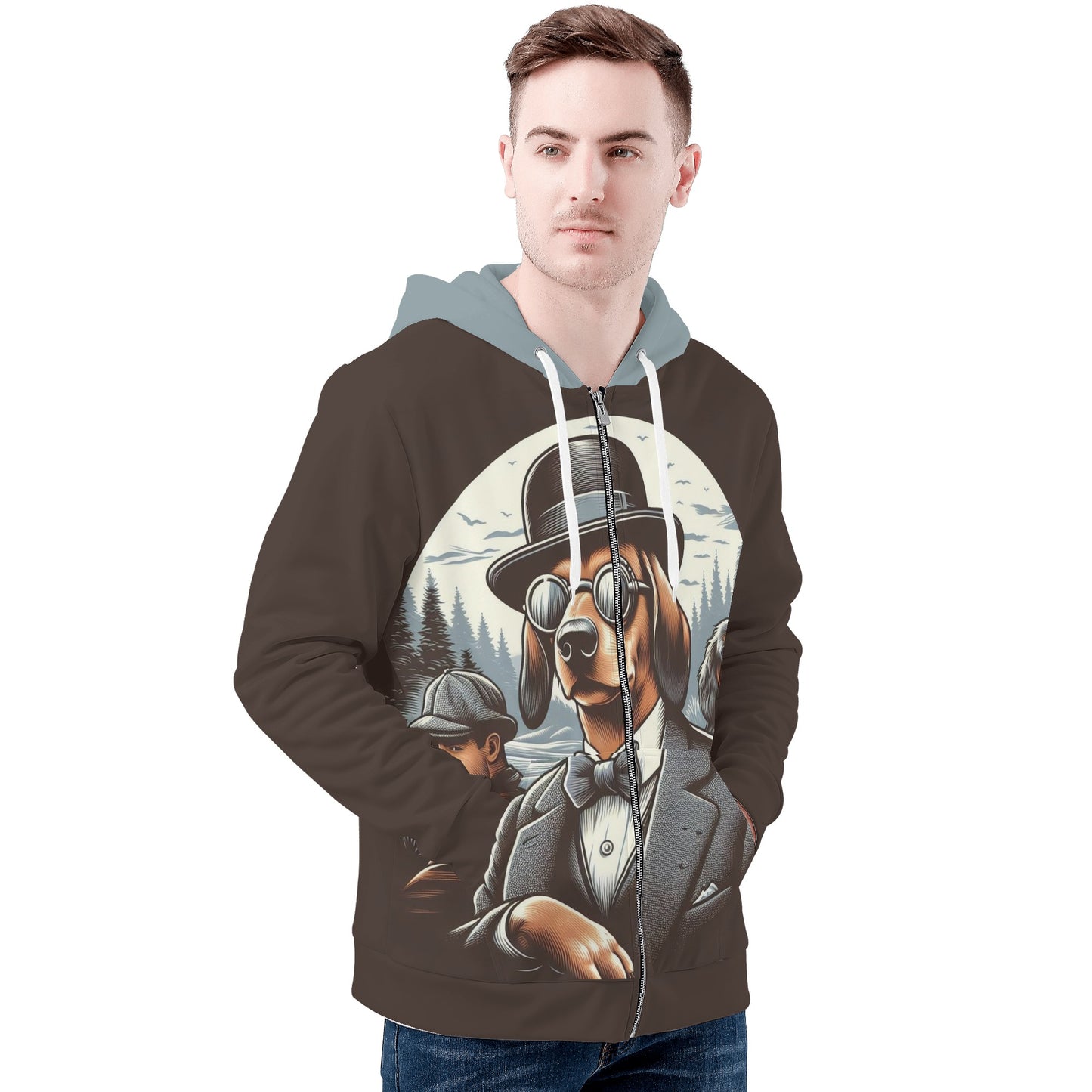 Kona - All Over Print Zip Up Hoodie