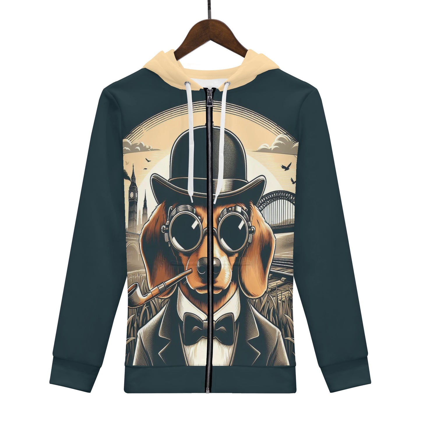 Ruth - All Over Print Zip Up Hoodie