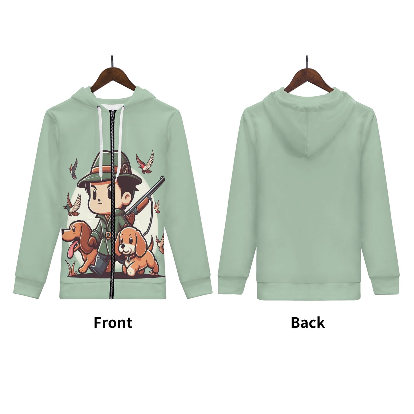 Ivan - All Over Print Zip Up Hoodie