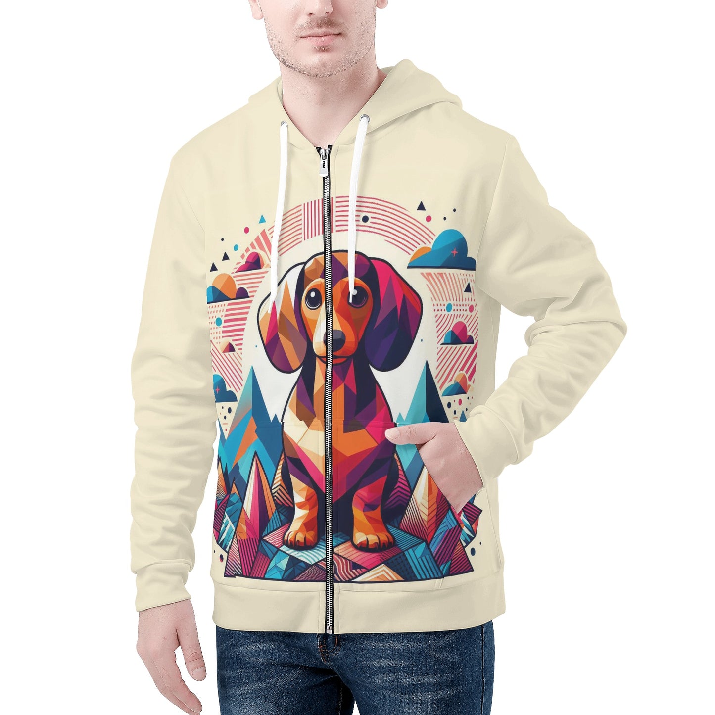 Donna - All Over Print Zip Up Hoodie