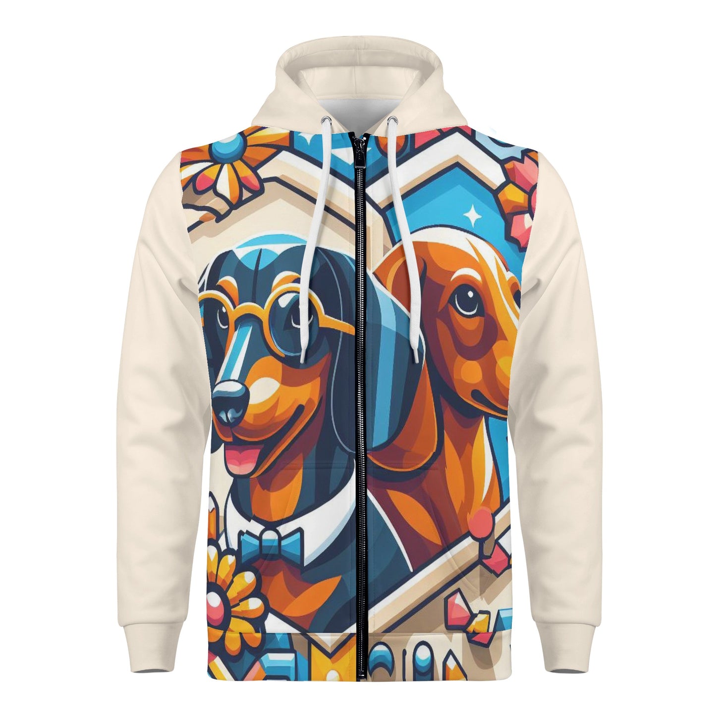 Clara - All Over Print Zip Up Hoodie