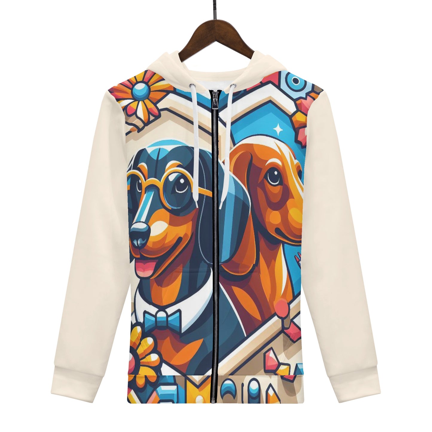 Clara - All Over Print Zip Up Hoodie