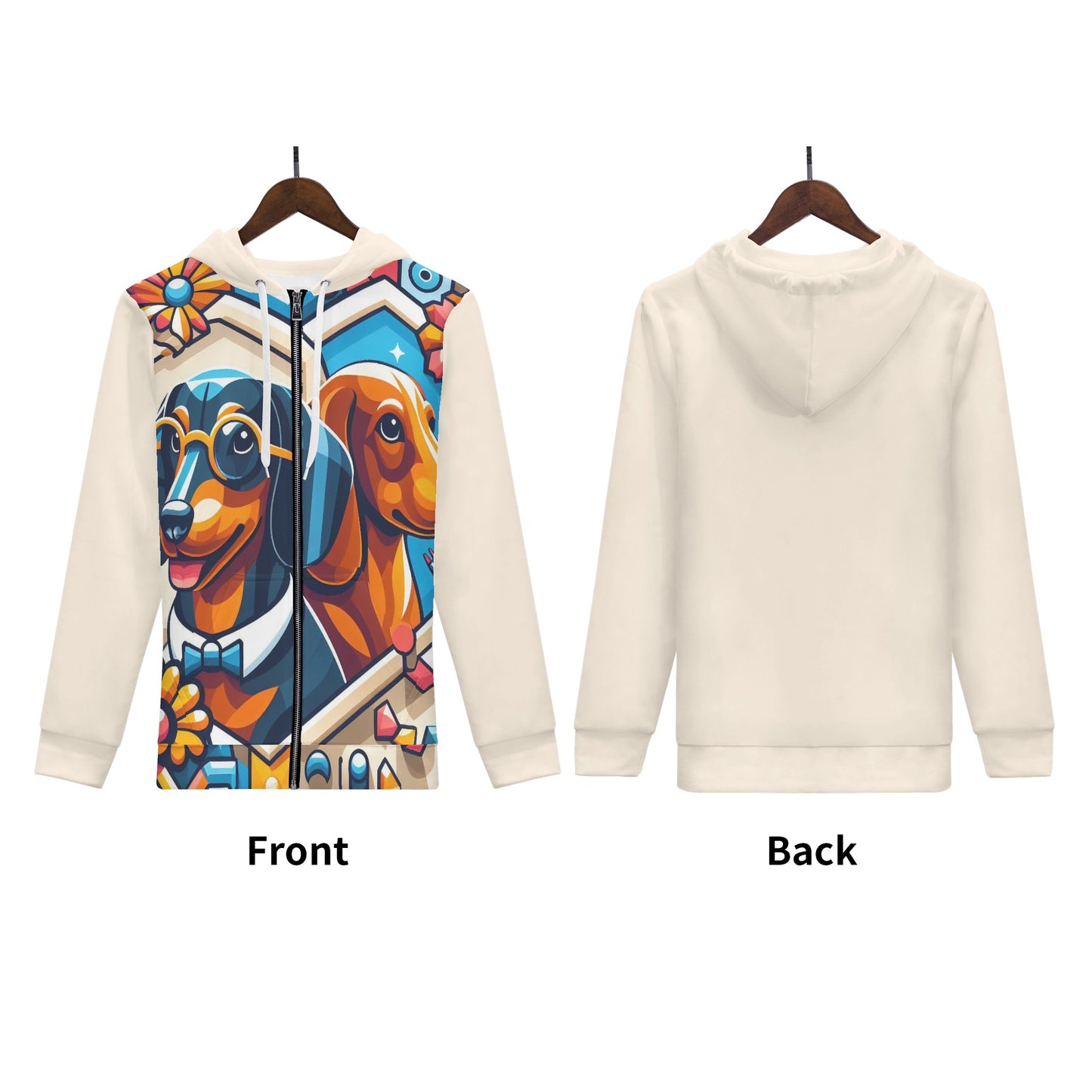 Clara - All Over Print Zip Up Hoodie