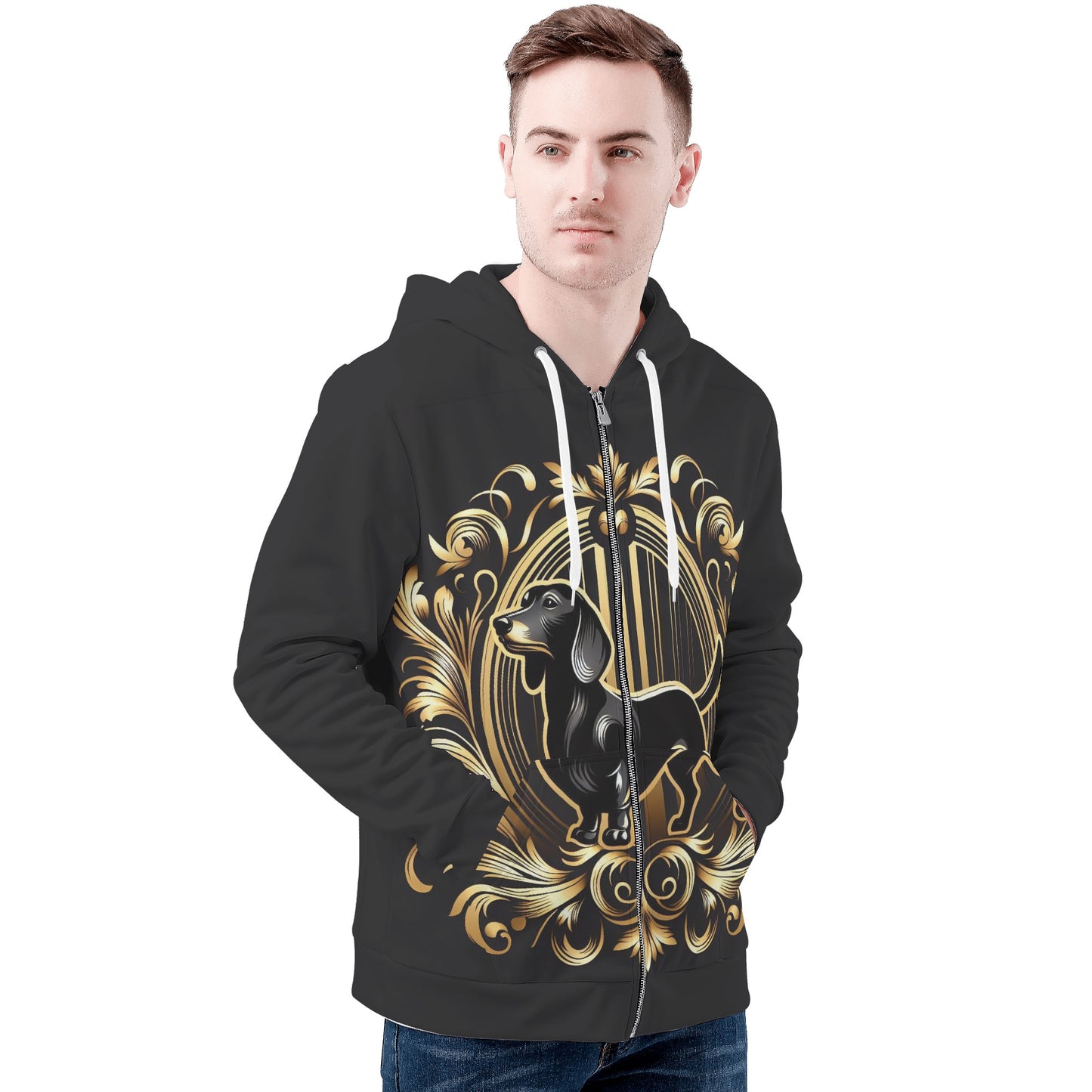 Nora - All Over Print Zip Up Hoodie