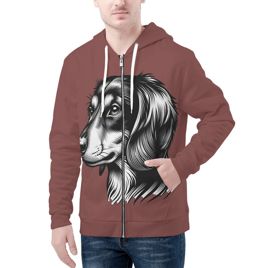 Lillian - All Over Print Zip Up Hoodie